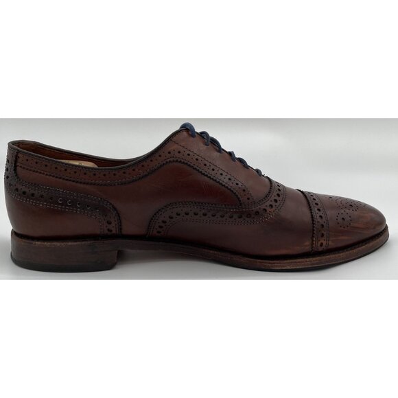 Allen Edmonds Strand Cap-Toe Brown Leather Oxford Dress Shoes Mens Size 13 C main image 8